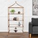 Moreau 60 X 28 inch Antique Gold Shelving, Large