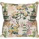 Chinoiserie 22 inch Multicolor Pillow in 22" x 22"