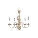 Jamestown 5 Light 24 inch Polished Brass Dining Chandelier Ceiling Light
