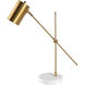 Hannity 24 inch 40 watt Brass Table Lamp Portable Light