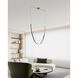 Ayers LED 59 inch Champagne Gold and Black and Brown Linear Chandelier Ceiling Light