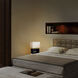 Zen 20 inch 9 watt Dark Brown and Brushed Nickel Table Lamp Portable Light