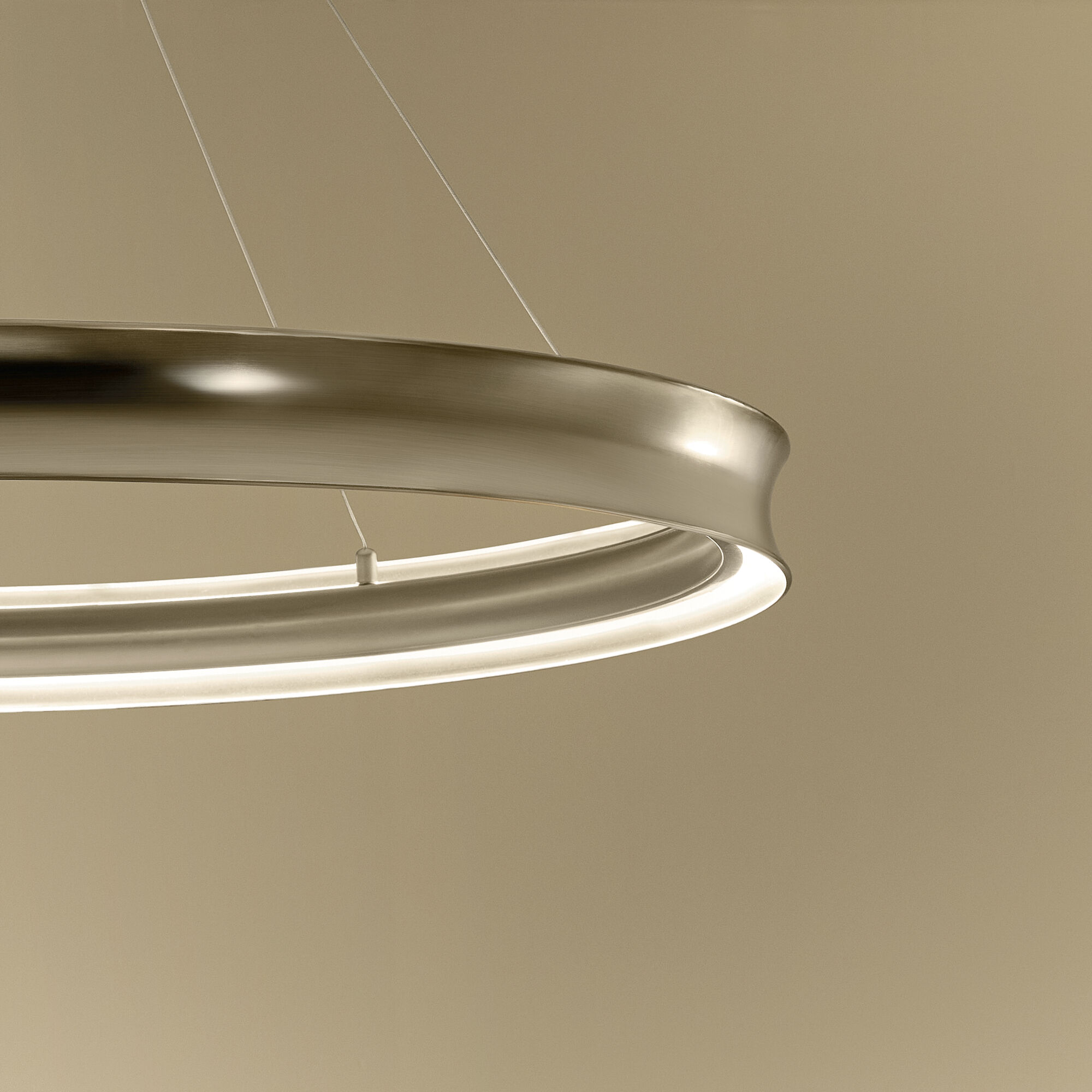 Larousse LED Champagne Bronze Chandelier Ceiling Light