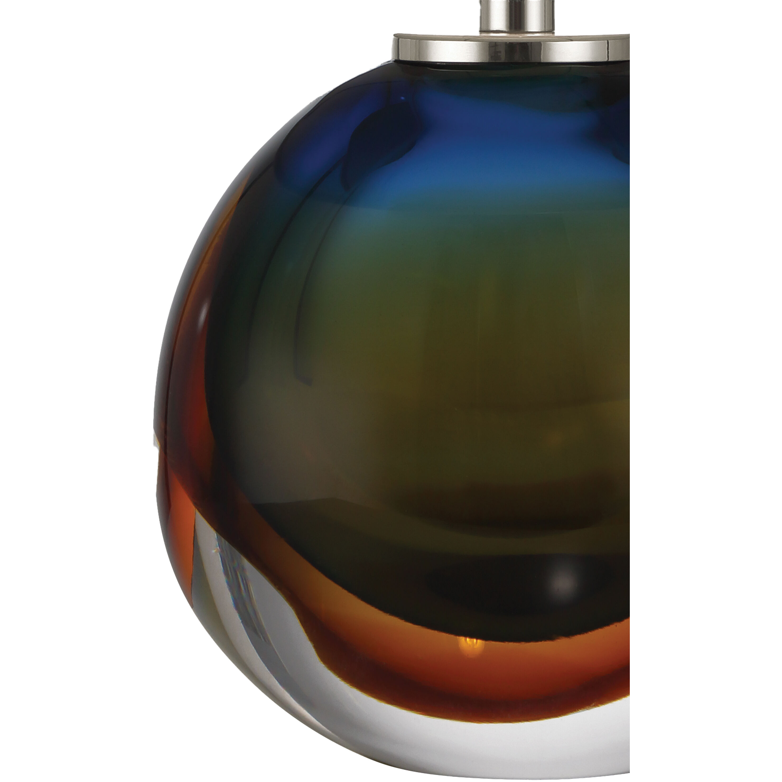 Voyage 12 inch 2.80 watt Green Blue/Amber/Clear Cordless Table Lamp Portable Light