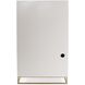 Arrouge White and Gray with Gold Cabinet, Tall