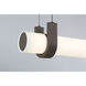 Sorelle LED 58 inch Dark Bronze Linear Chandelier Ceiling Light