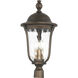 Havenwood 4 Light 26 inch Tavira Bronze And Alder Silver Outdoor Post Mount, Great Outdoors 