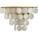 Bon Vivant 3 Light 20 inch Contemporary Gold Wall Sconce Wall Light