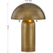 McKey 19 inch 60.00 watt Brass Table Lamp Portable Light, Coco & Dash