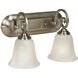 Cecilia 2 Light 14 inch Brushed Polished Nickel Vanity Light Wall Light