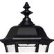 Estate Series Manor House 4 Light 27.5 inch Black Outdoor Post Mount Lantern
