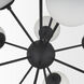 Barbara 31.5 inch Black Chandelier Ceiling Light