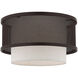 Braddock 1 Light 12 inch Bronze Flush Mount Ceiling Light