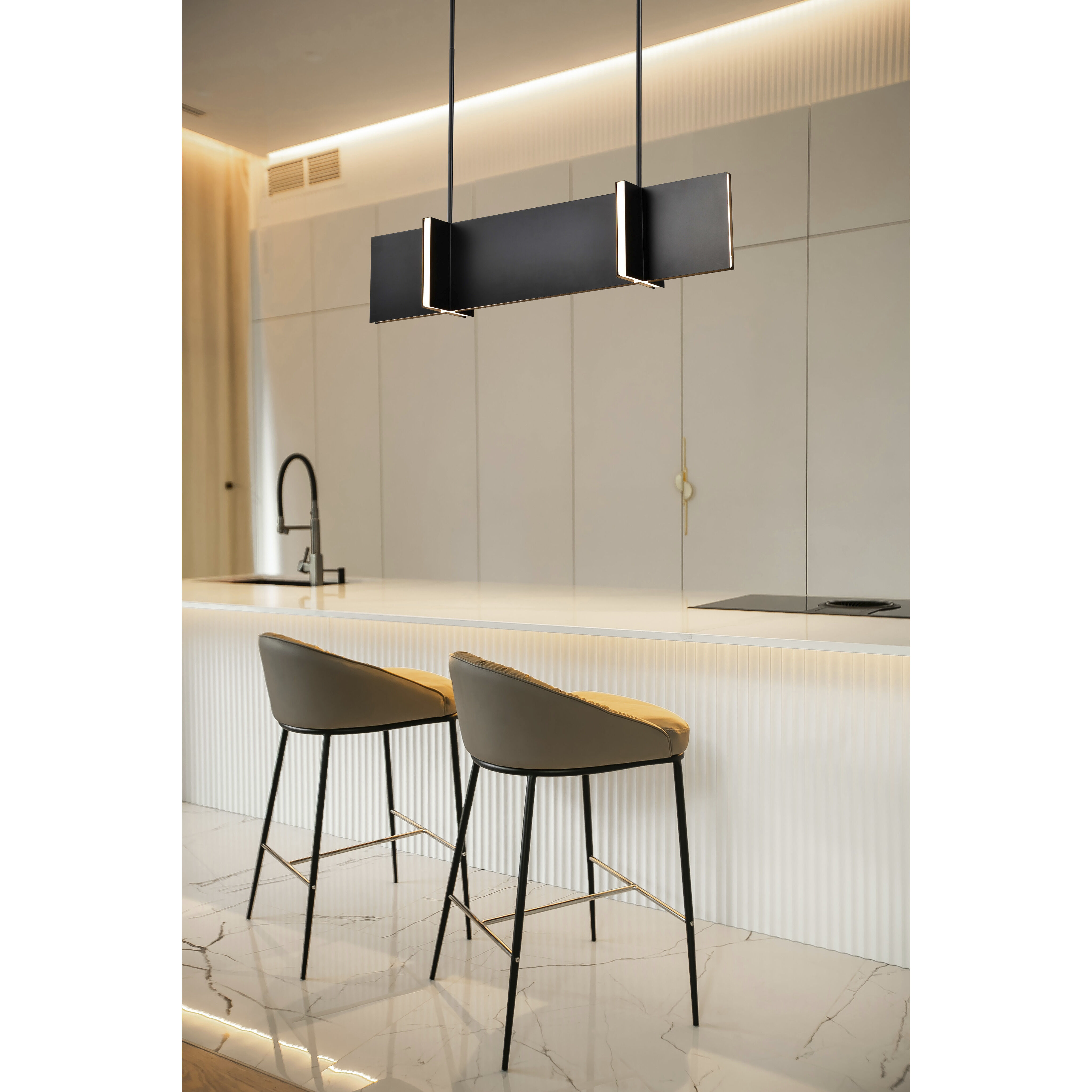 Blaine LED 7.88 inch Matte Black Pendant Ceiling Light