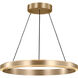 Aro LED 24 inch Satin Brass Chandelier Ceiling Light