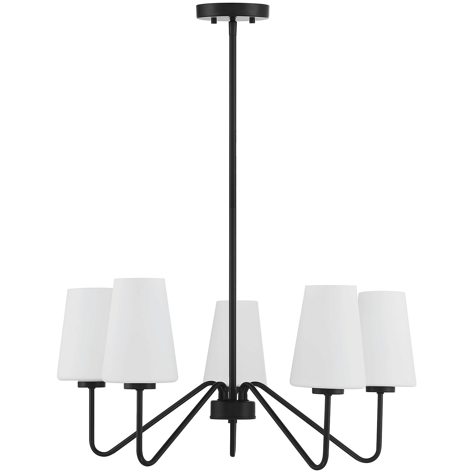 Mid-Century 5 Light 25.75 inch Chandelier