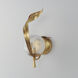 Firenze 1 Light 7.5 inch Gold Leaf Wall Sconce Wall Light in Clear Ribbed