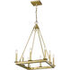 Barclay 8 Light 20 inch Olde Brass Chandelier Ceiling Light