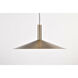 Corrine LED 14 inch Burnished Brass Pendant Ceiling Light