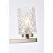 Cassie 3 Light 24 inch Stain Nickel Bath Sconce Wall Light