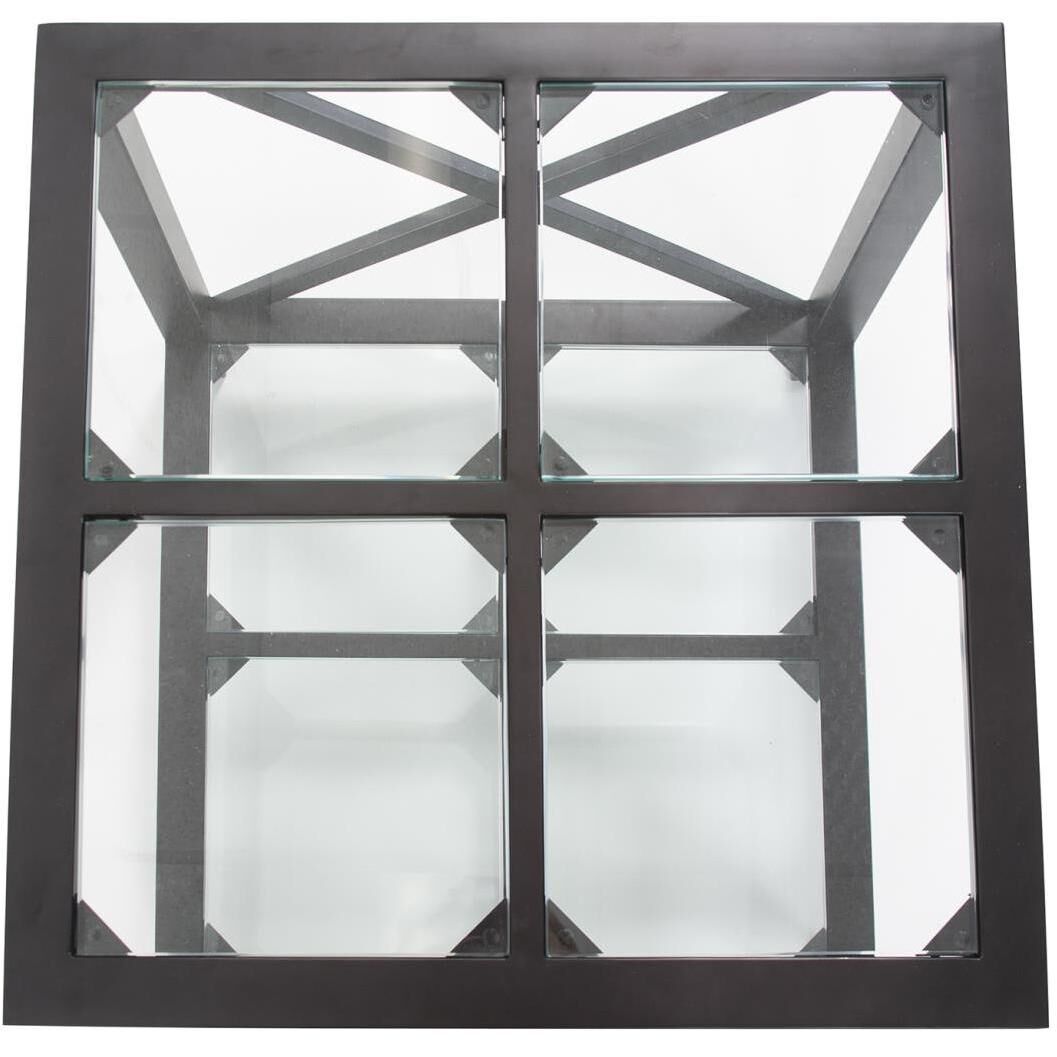 Doshi 23.5 X 21.5 inch Matte Black Side Table