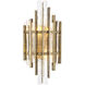 Leonora 2 Light 8.46 inch Vintage Brass Wall Lamp Wall Light