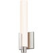 Tubo Slim LED 4.25 inch Satin Nickel ADA Sconce Wall Light in Spine