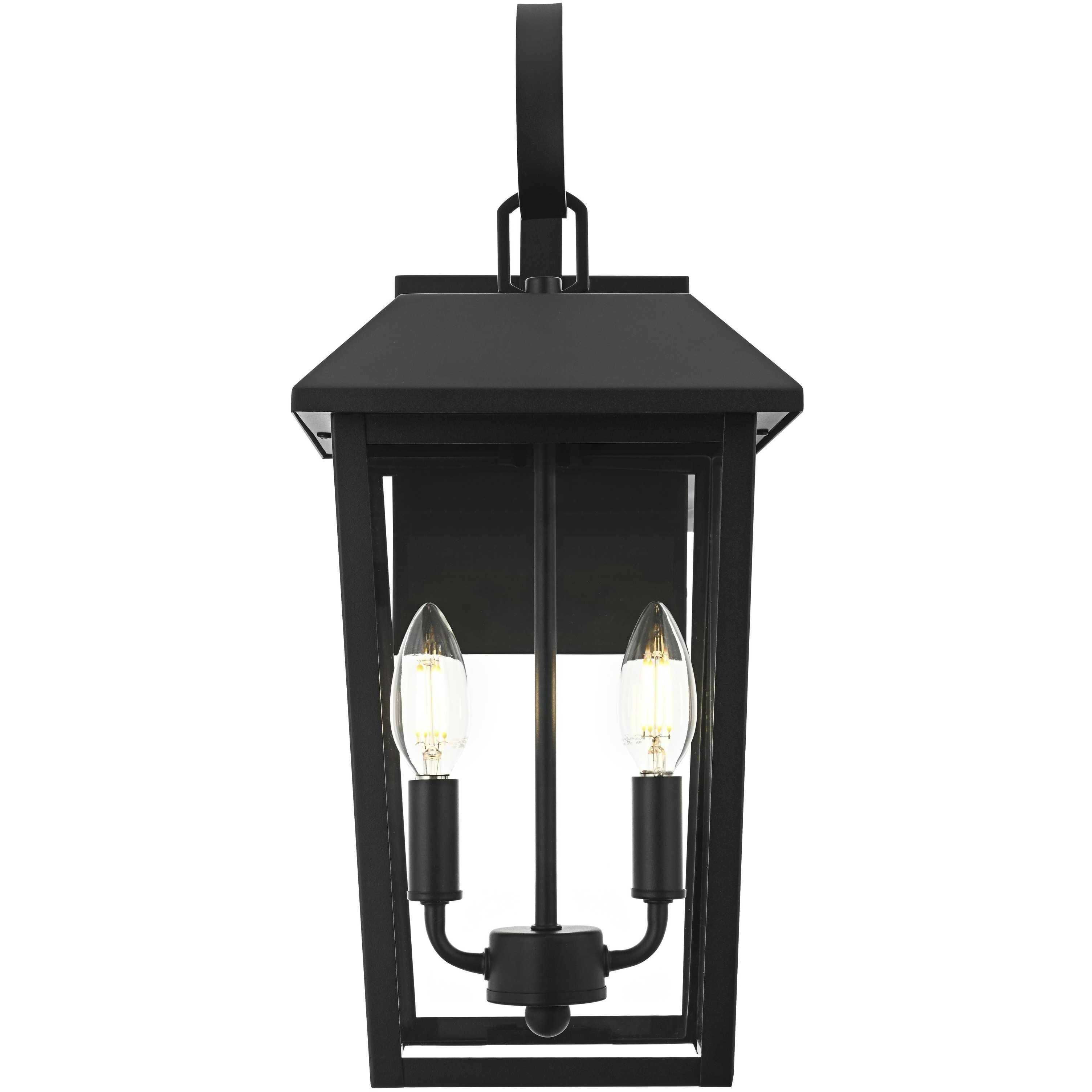 Riggs 2 Light 18 inch Black Outdoor Wall Sconce