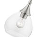 Catania 1 Light 7 inch Brushed Nickel Mini Pendant Ceiling Light