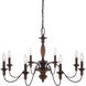 Holbrook 8 Light 29 inch Tuscan Brown Chandelier Ceiling Light