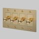 4G 100-120 Brass Dimmer Switch, LED
