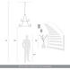 Aenon 12 Light 32 inch Pewter Chandelier Ceiling Light