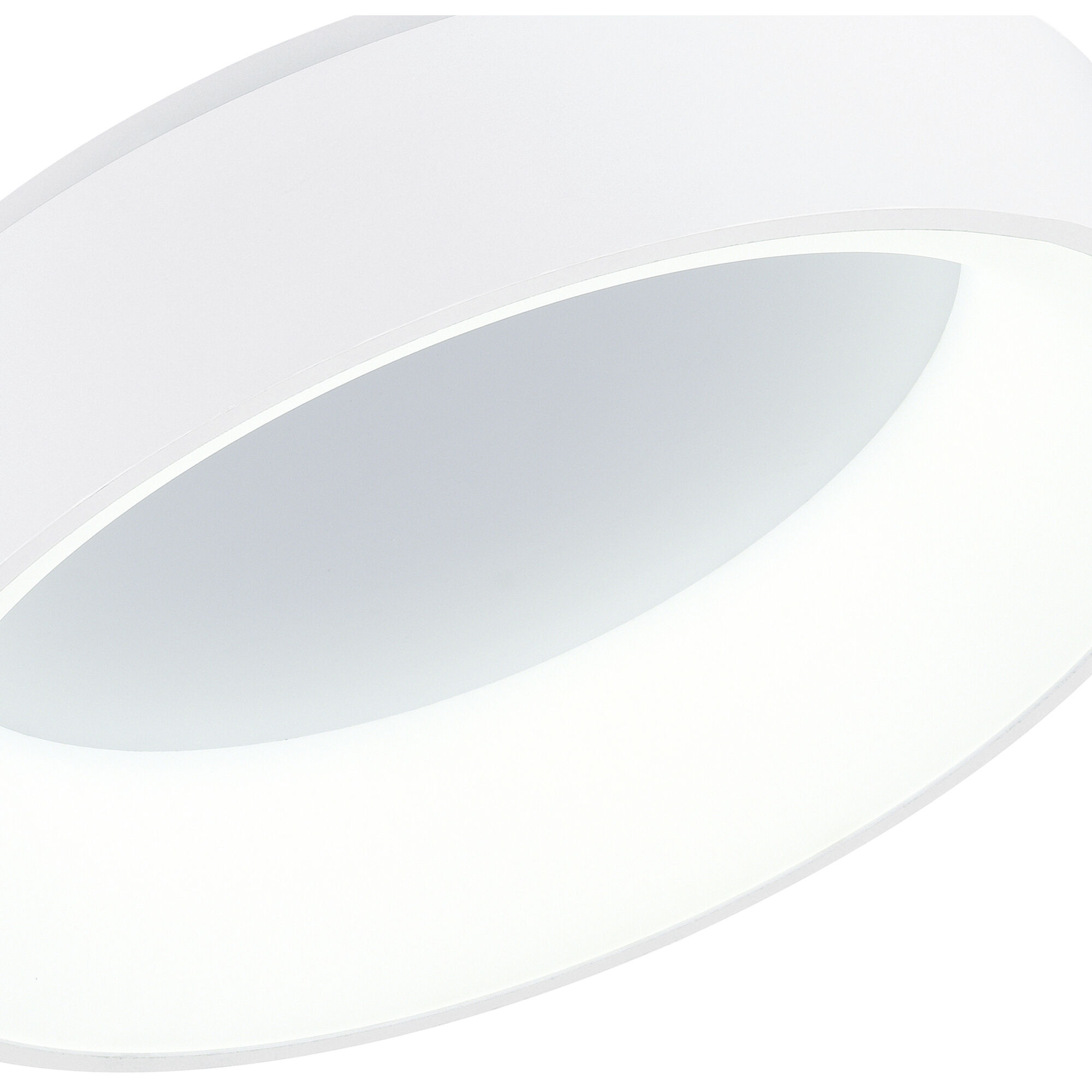 Arenal LED 18 inch White Drum Shade Flush Mount Ceiling Light
