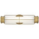 Saylor LED 17 inch Heritage Brass Bath Light Wall Light, Vertical