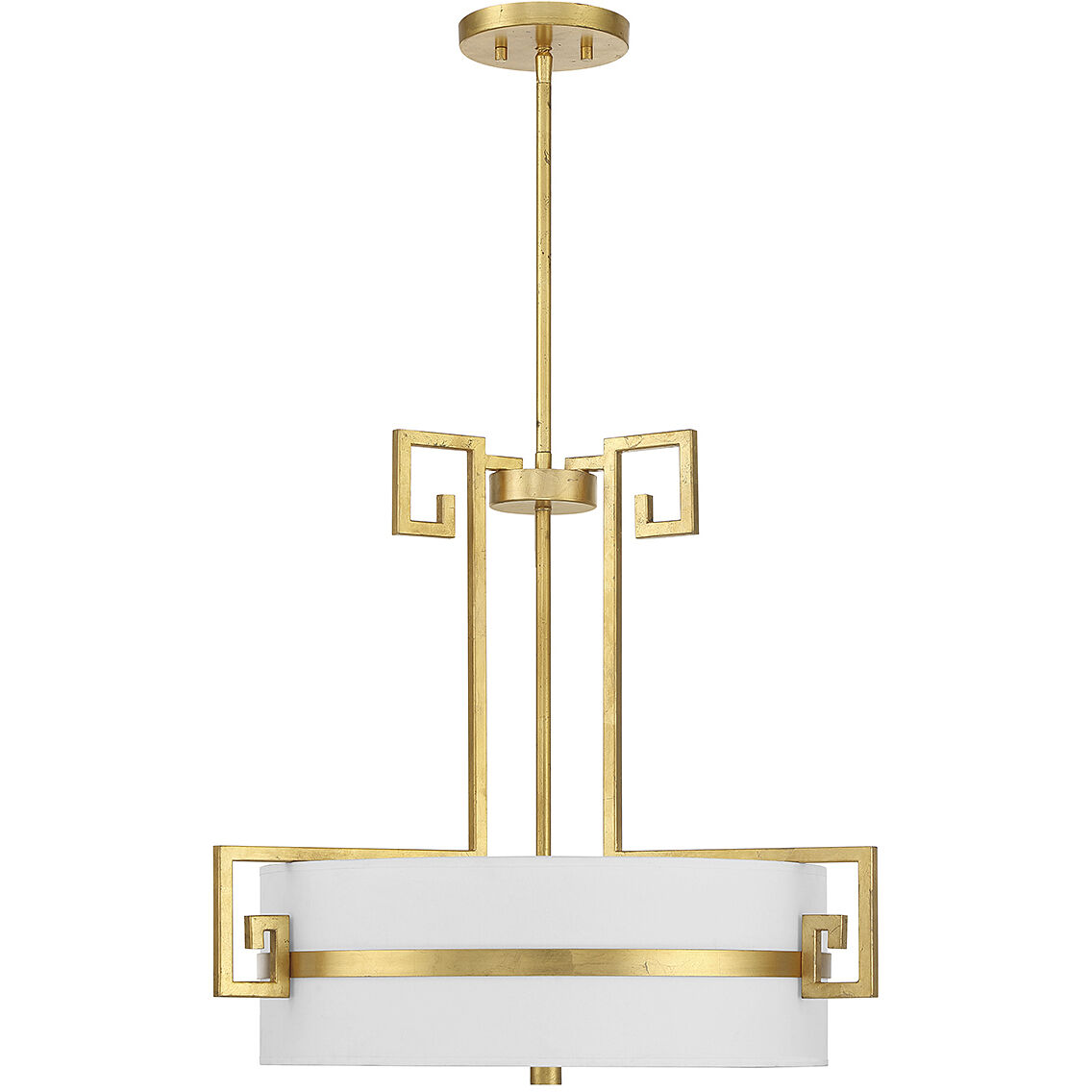 Quatrain 4 Light 22.75 inch True Gold Pendant Ceiling Light