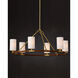Ellerston 6 Light 39 inch Brushed Brass Chandelier Ceiling Light