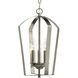 Crotone 3 Light 10 inch Brushed Nickel Foyer Pendant Ceiling Light