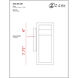 Luttrel LED 11.75 inch Black Outdoor Wall Light