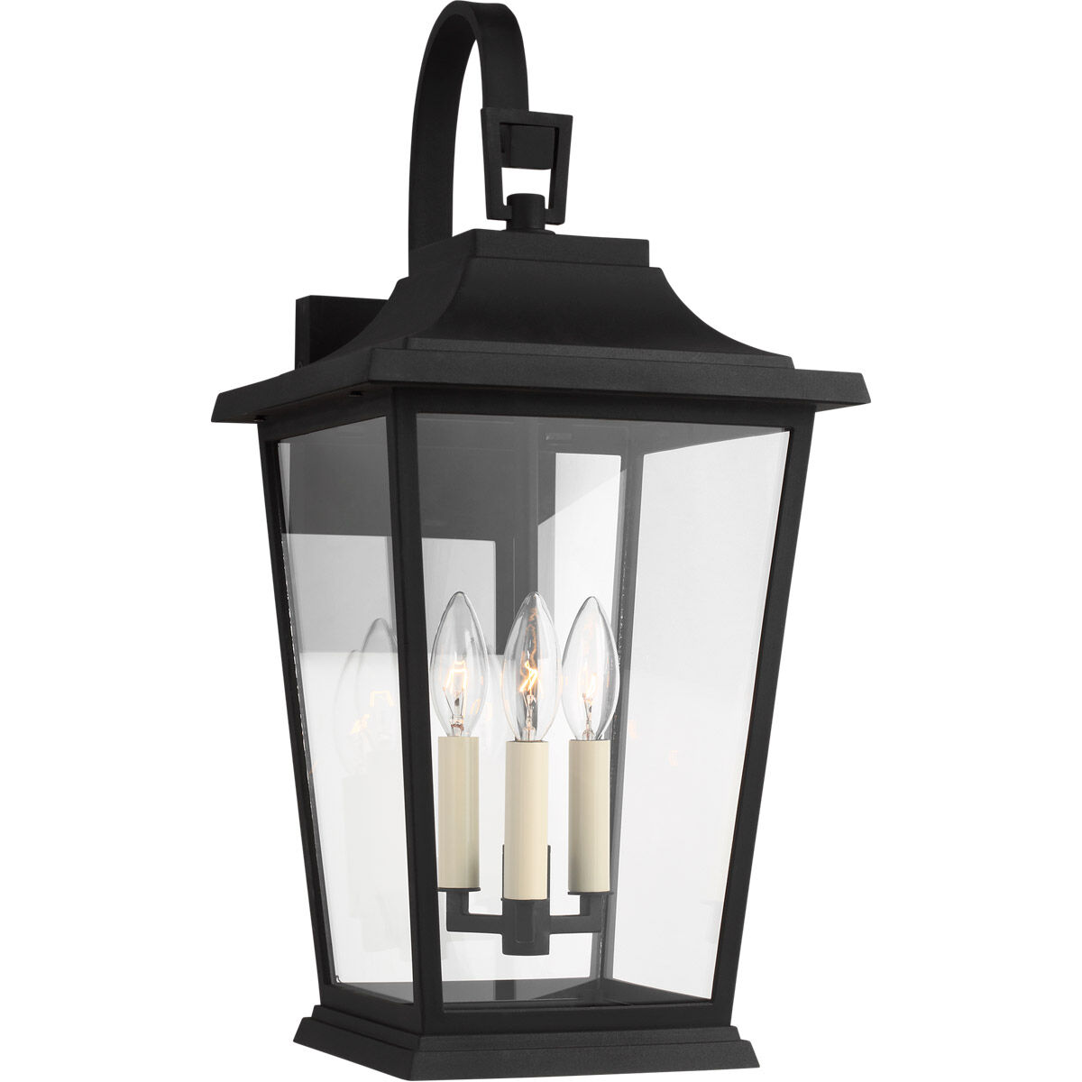 Sean Lavin Warren 3 Light 22.63 inch Textured Black Outdoor Wall Lantern
