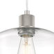 Port Nine LED 9 inch Brushed Steel Pendant Ceiling Light