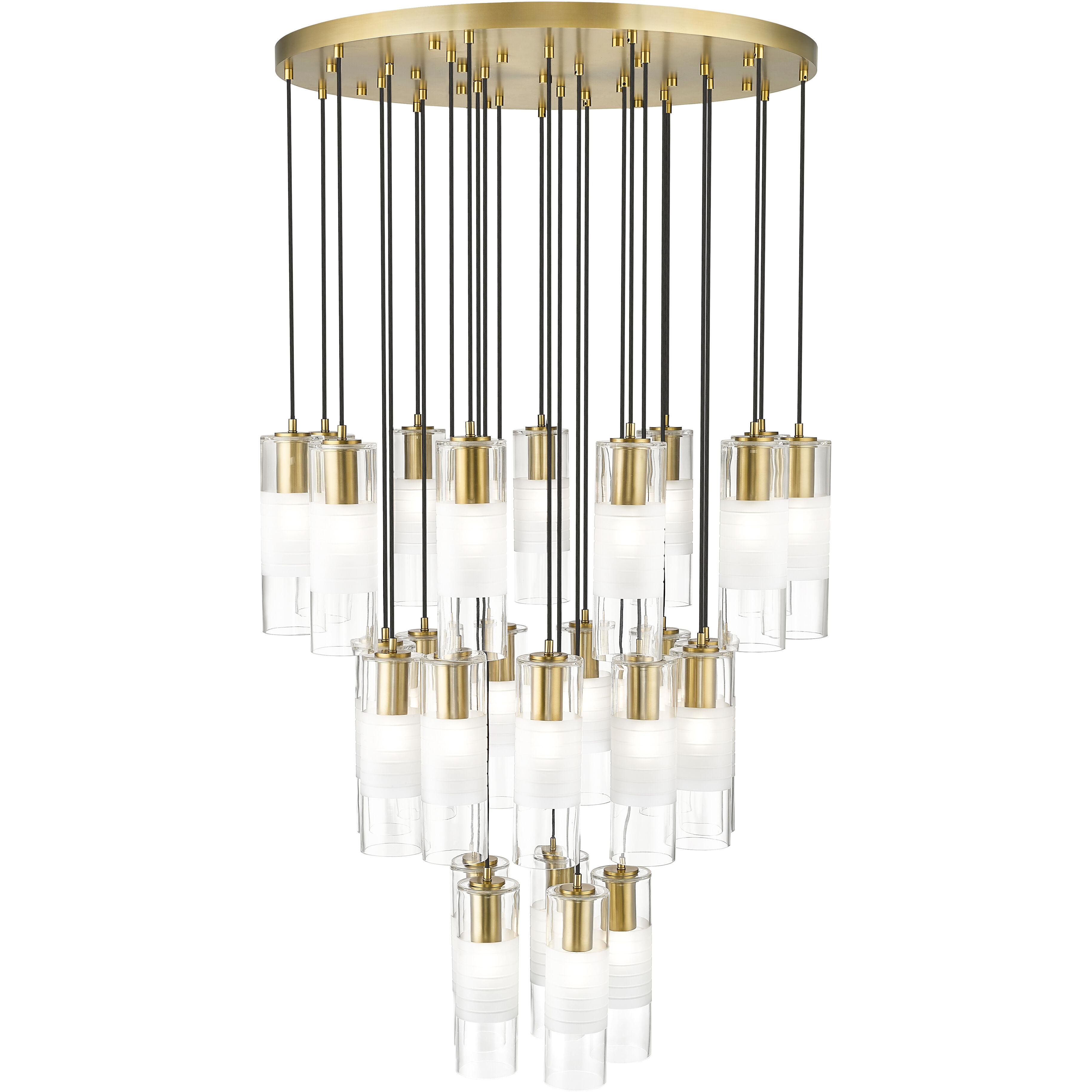Alton 27 Light 36 inch Modern Gold Chandelier Ceiling Light