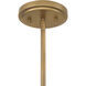 Harbor Wrap 6 Light 28 inch Legacy Brass and Dark Bronze Pendant Ceiling Light