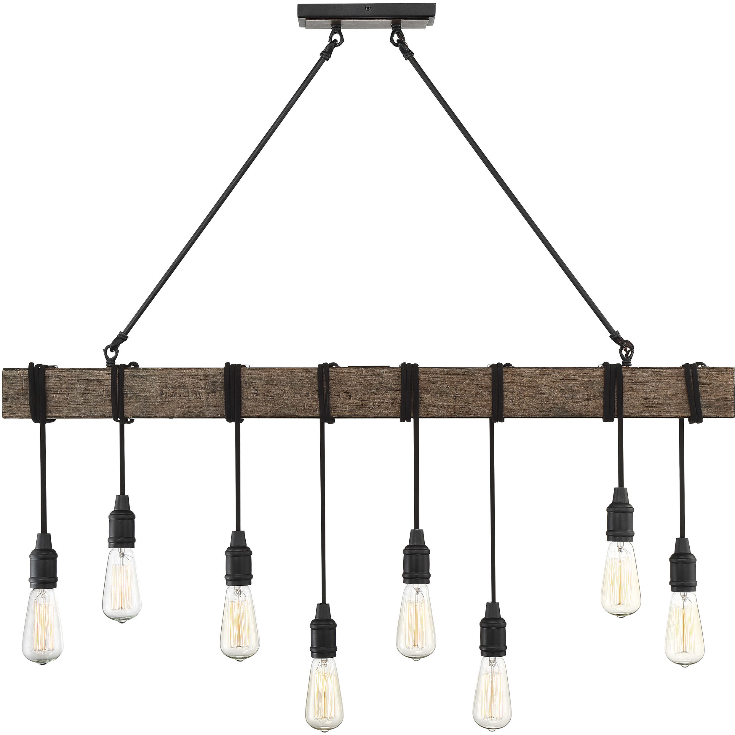 Burgess 8 Light 42 inch Durango Linear Chandelier Ceiling Light