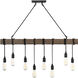 Burgess 8 Light 42 inch Durango Linear Chandelier Ceiling Light