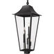 Gannon 5 Light 38.75 inch Black Outdoor Post Mounted Fixture in G9