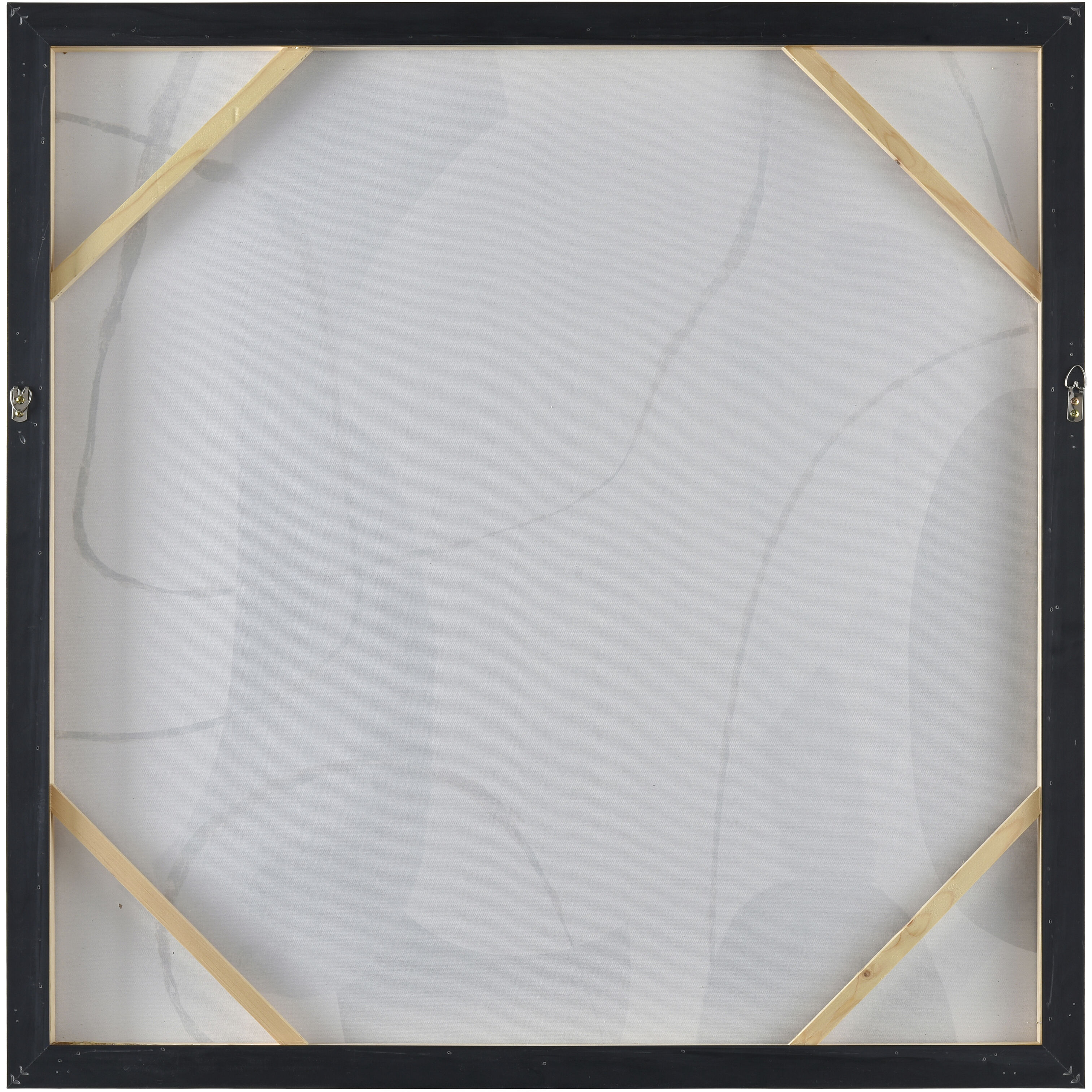 Kenner Gray with Gold Framed Wall Art