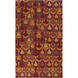 Voyages 132 X 96 inch Dark Red, Bright Orange, Dark Brown Rug