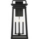 Great Outdoors Isla Vista 4 Light 30 inch Coal Outdoor Wall Mount