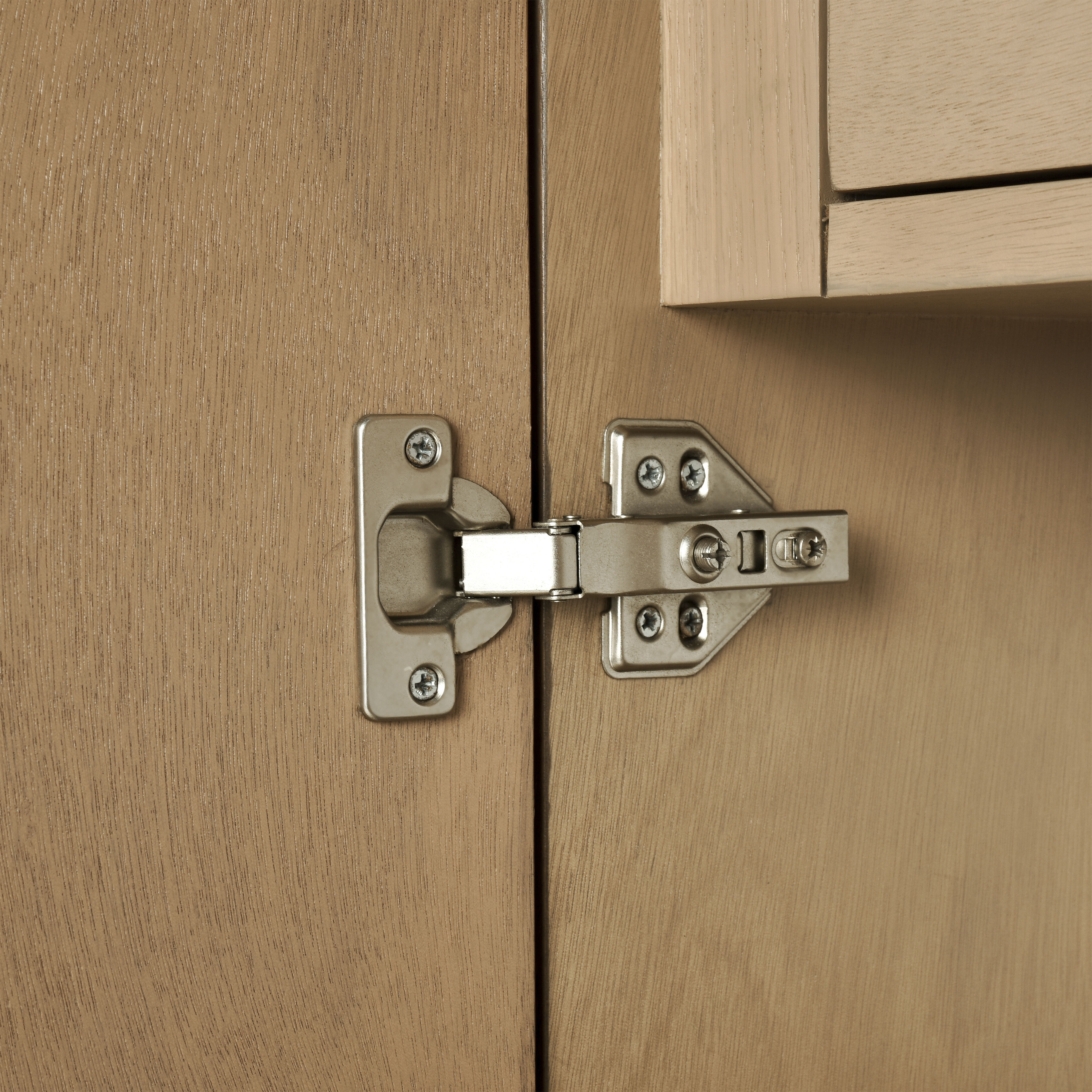 Woodside Medium Oak with White Credenza