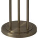 Willows 71 inch 4 watt Weathered Brass Floor Lamp Portable Light